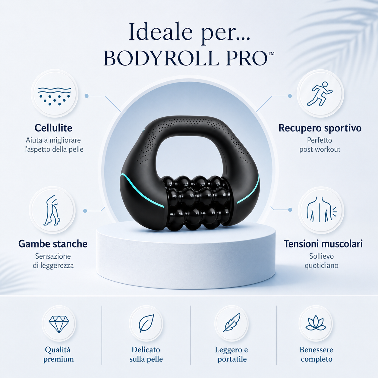 BodyRoll Pro™ – Roller Massaggiante Tonificante